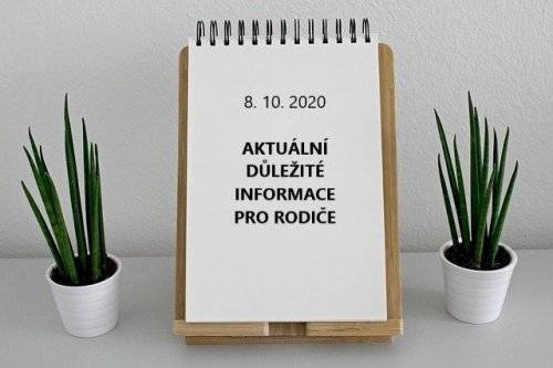 Aktuální důležité informace pro rodiče....