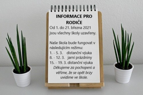 Informace pro rodiče platné od 1. března 2021