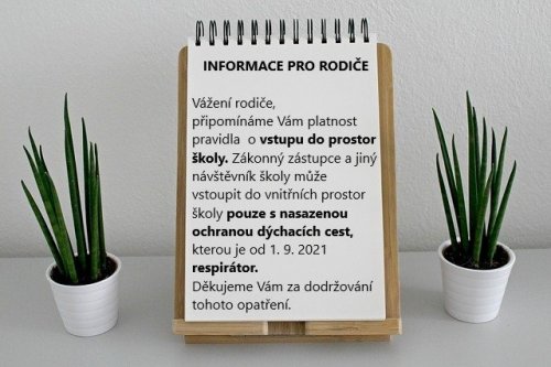 INFORMACE PRO RODIČE